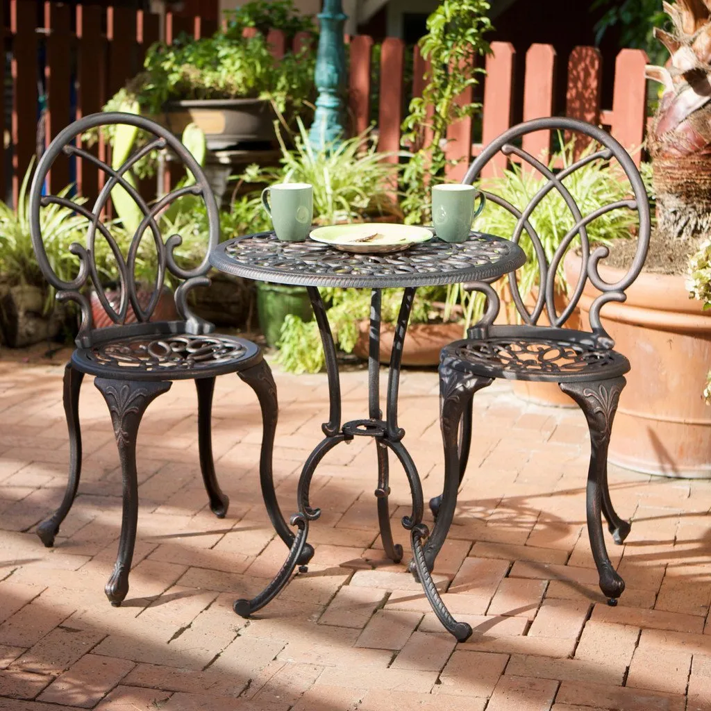 Outdoor 3-Piece Aluminum Bistro Set - NH261232