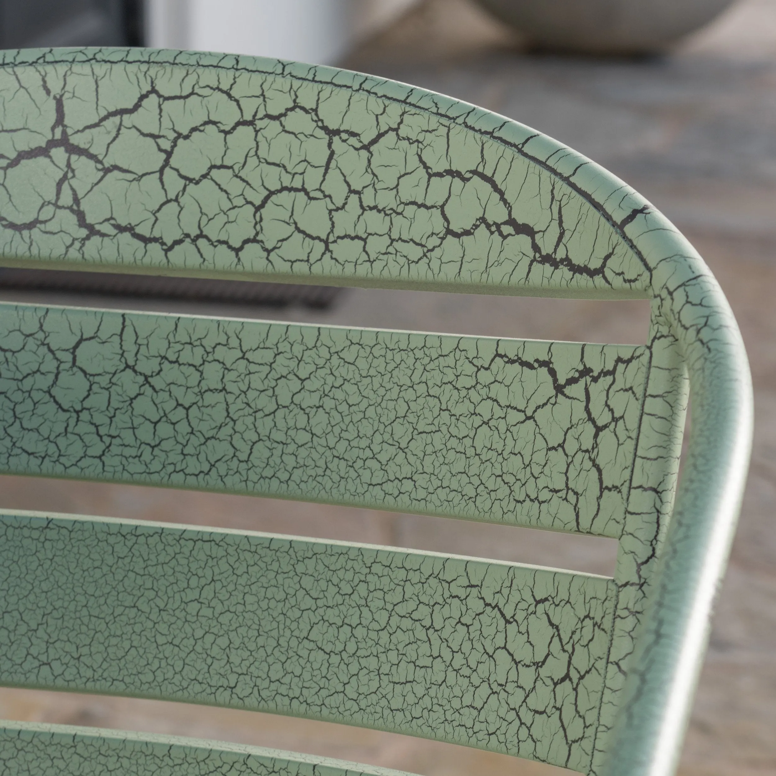 Outdoor 3 Piece Crackle Finished Iron Bistro Set - NH953303