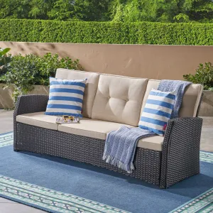 Outdoor 3 Seater Wicker Sofa - NH999403 patio chairs, outdoor seating