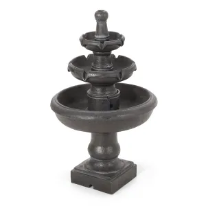 Outdoor 3-Tier Fountain, Dark Gray - NH973413 patio chairs, outdoor seating