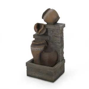 Outdoor 3 Tier Jar Fountain - NH420413 patio chairs, outdoor seating