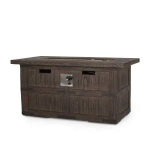 Outdoor 40,000 BTU Rectangle Fire Pit - NH026513 patio chairs, outdoor seating