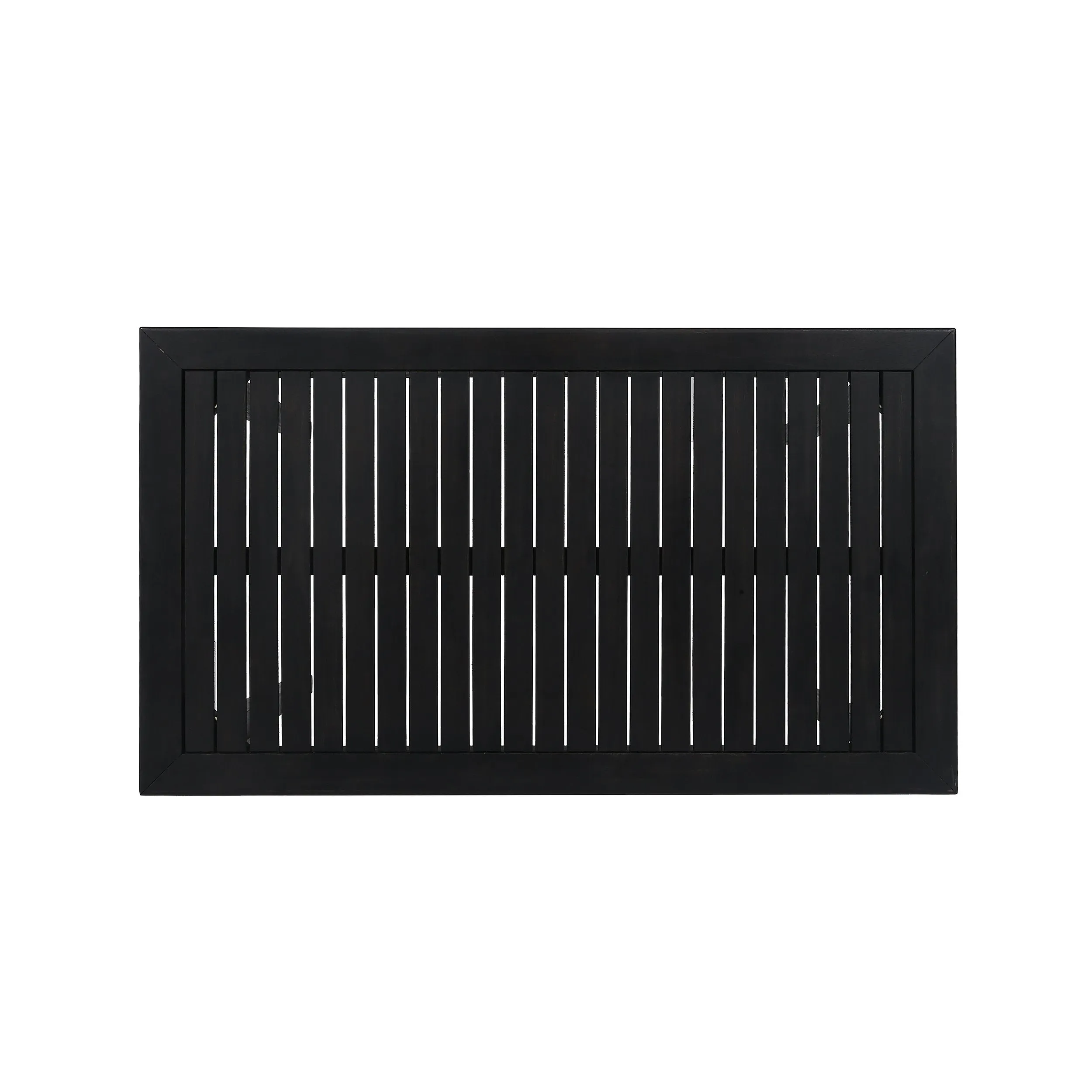Outdoor 45" Rectangular 5 Piece Wood and Wicker Bar Height Set - NH643903