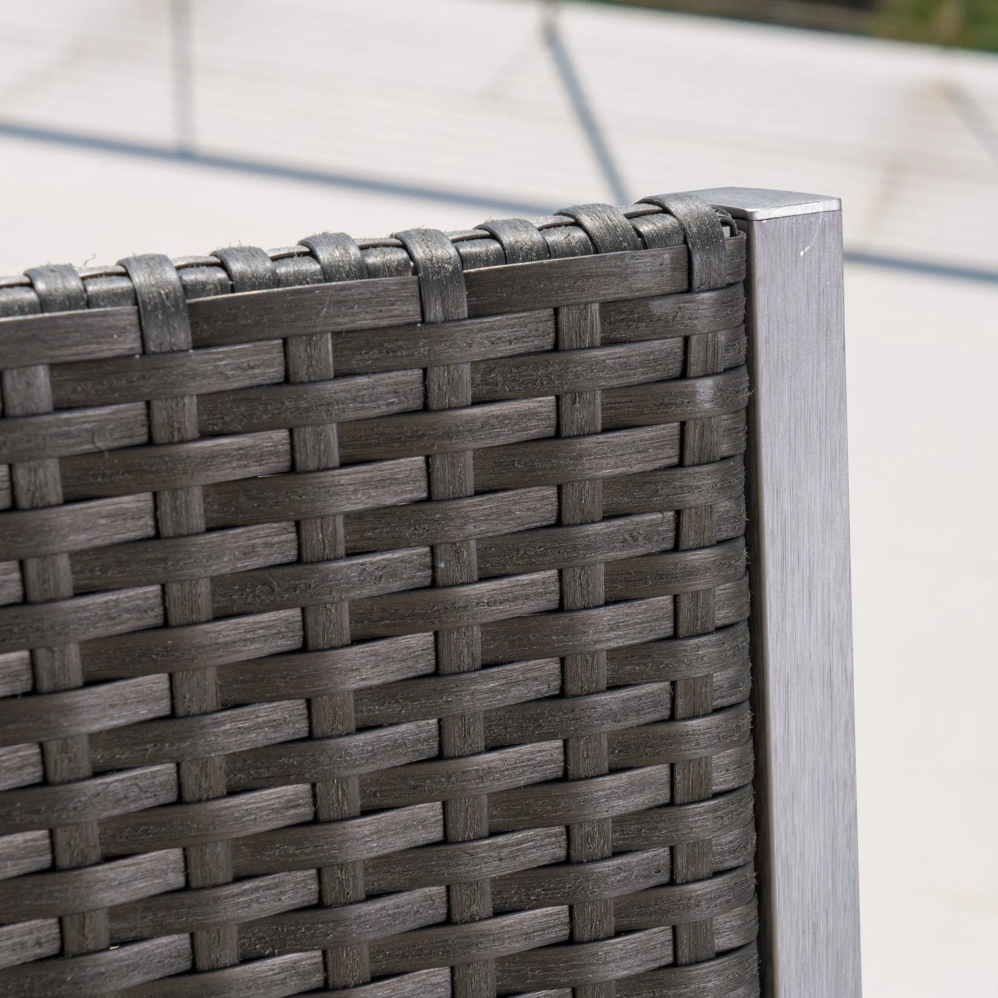 Outdoor 5 Piece Grey Wicker Bar Set - NH005003