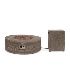 Outdoor 50,000 BTU Round Fire Pit with Tank Holder - NH540413 patio chairs, outdoor seating