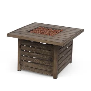 Outdoor 50,000 BTU Square Fire Pit - NH440413 patio chairs, outdoor seating