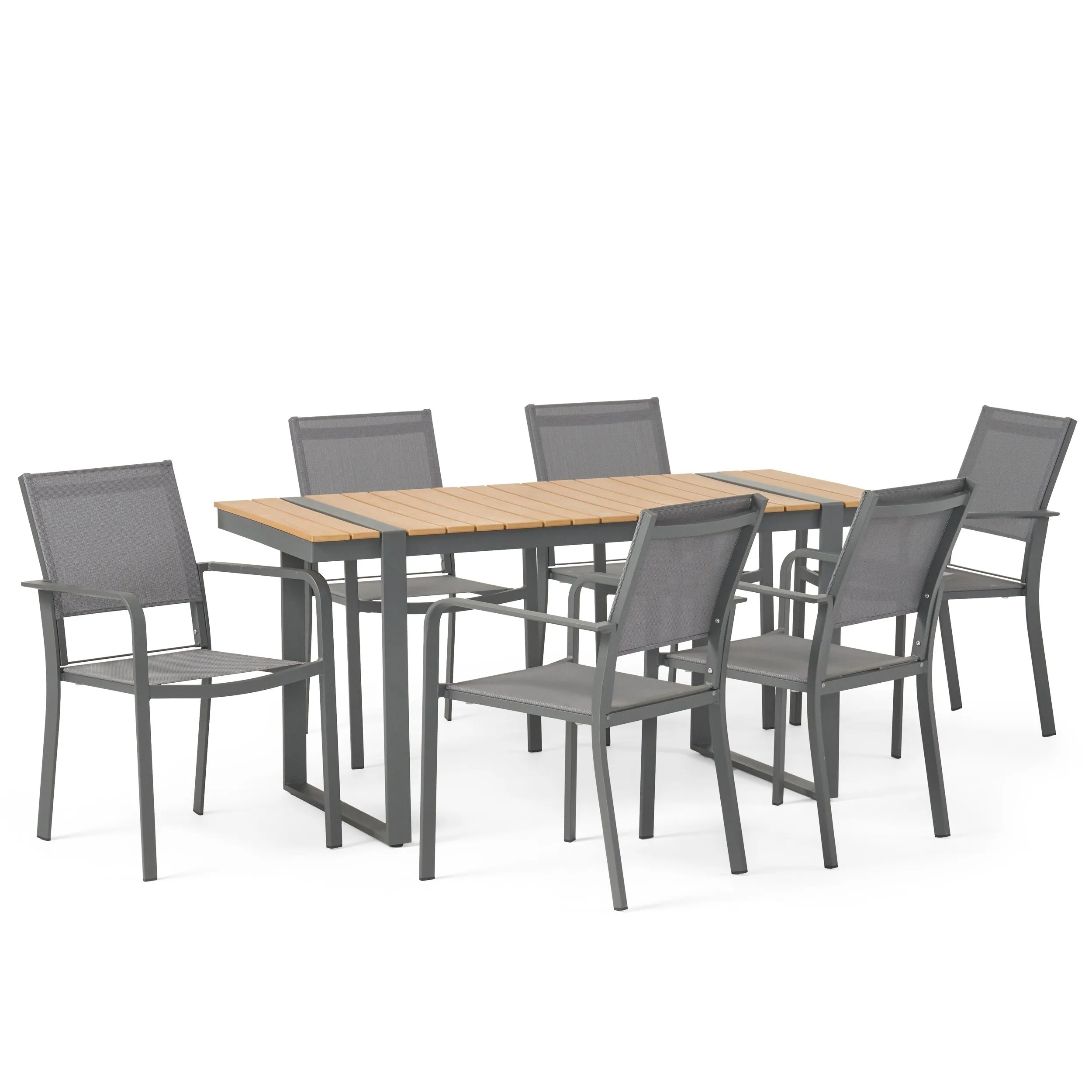 Outdoor 7 Piece Aluminum Dining Set - NH527313