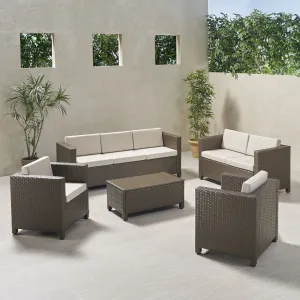 Outdoor 7 Seater Sofa Chat Set with Cushions - NH119903 patio chairs, outdoor seating