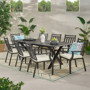 Outdoor 9 Piece Dining Set with Expandable Table - NH868113 patio chairs, outdoor seating