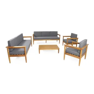 Outdoor Acacia Wood 8 Seater Chat Set - NH326313 patio chairs, outdoor seating