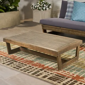 Outdoor Acacia Wood Coffee Table - NH710013 patio chairs, outdoor seating