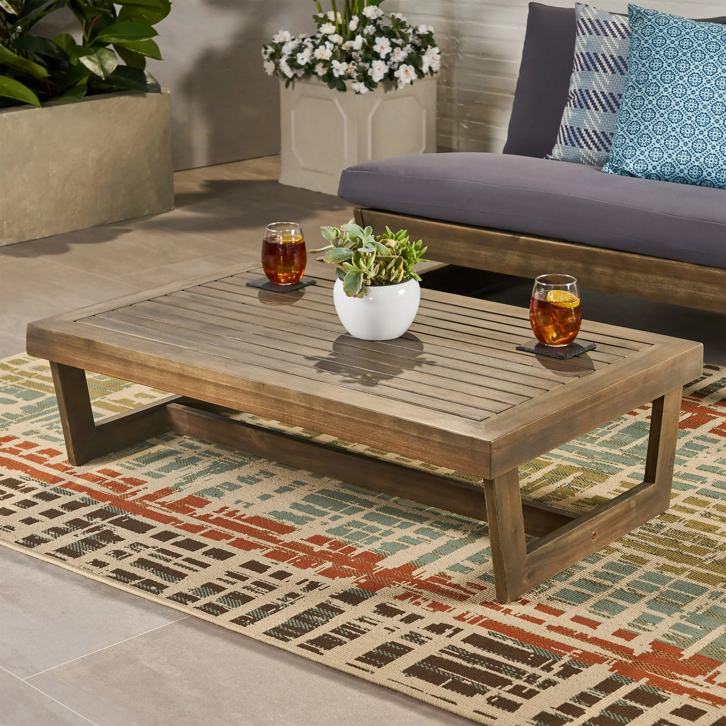 Outdoor Acacia Wood Coffee Table - NH710013