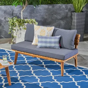 Outdoor Acacia Wood Loveseat - NH424603 patio chairs, outdoor seating