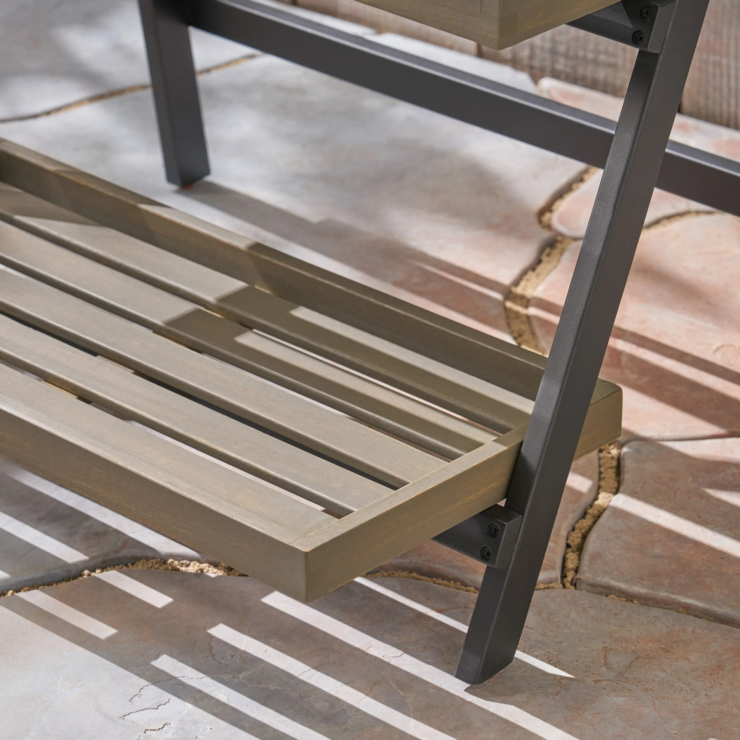 Outdoor Acacia Wood Planter Stand - NH855503
