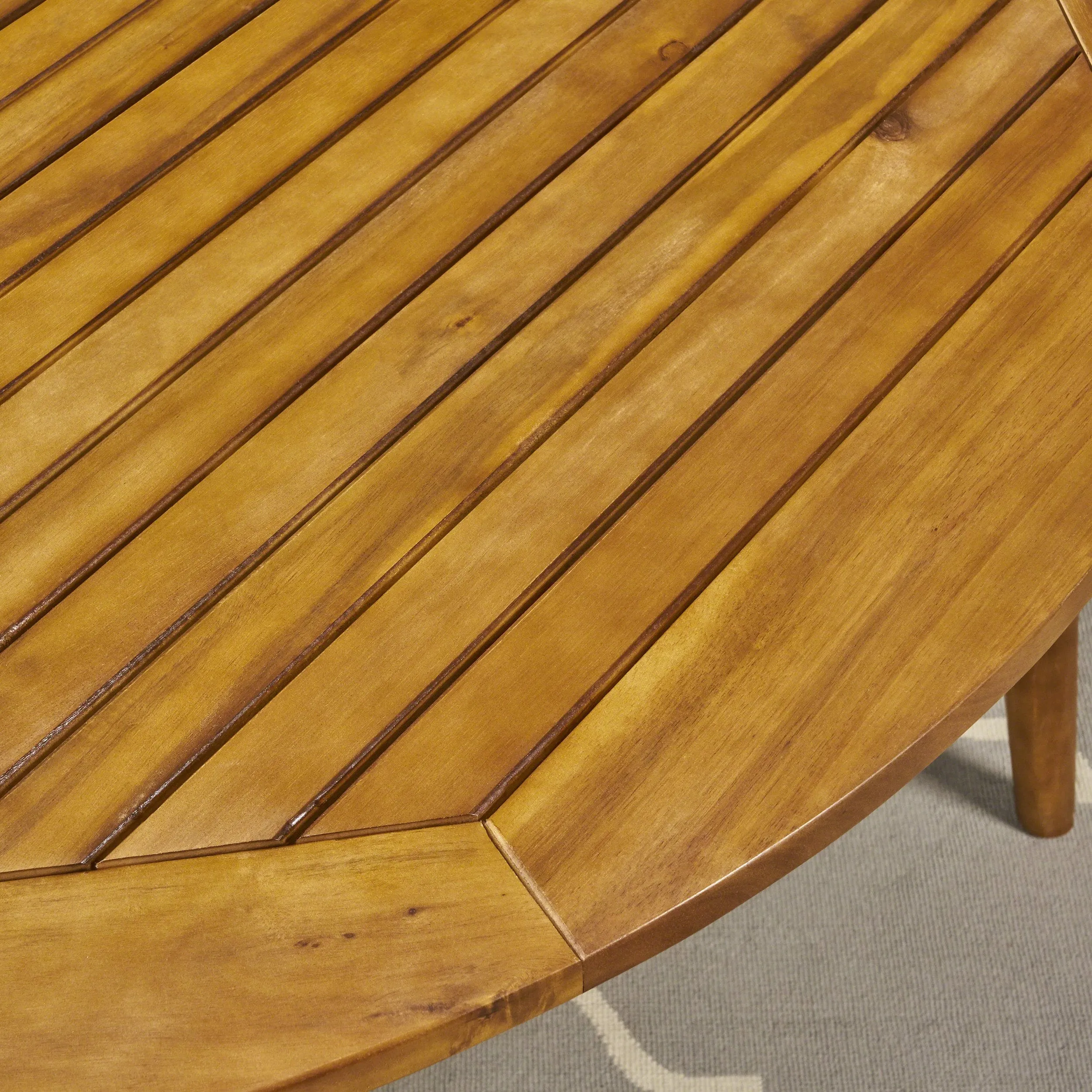 Outdoor Acacia Wood Round Dining Table - NH451503