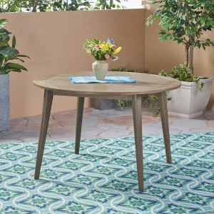 Outdoor Acacia Wood Round Dining Table - NH451503 patio chairs, outdoor seating