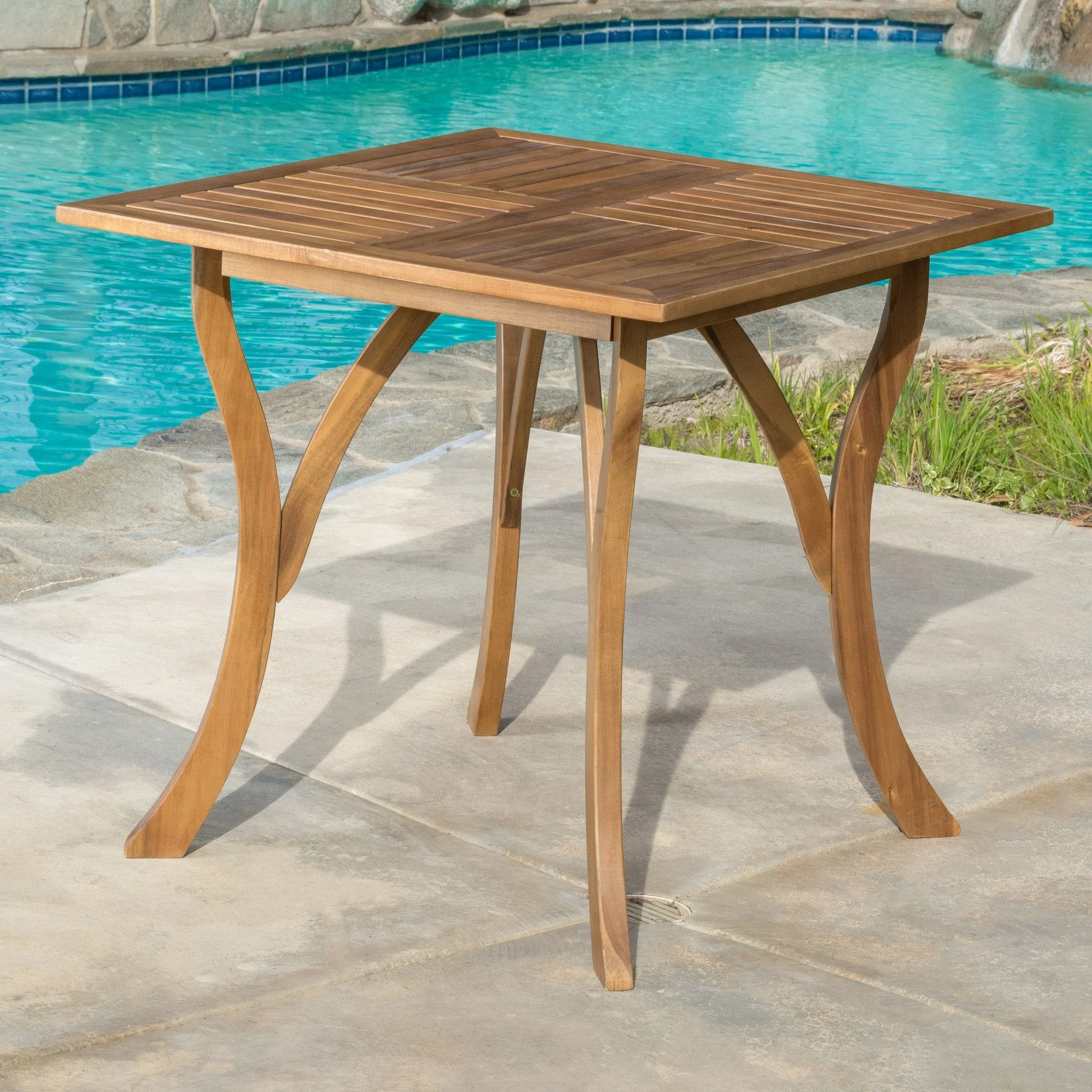 Outdoor Acacia Wood Square Dining Table - NH391892