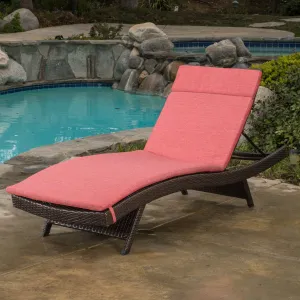 Outdoor Adjustable Chaise Lounge Chair w/ Cushion - NH239592 patio chairs, outdoor seating