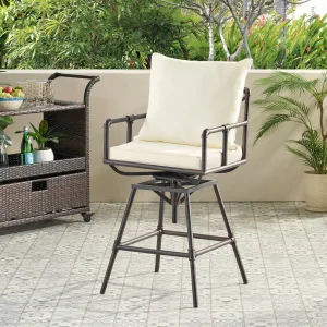 Outdoor Adjustable Pipe Barstool with Cushions - NH100692 patio chairs, outdoor seating
