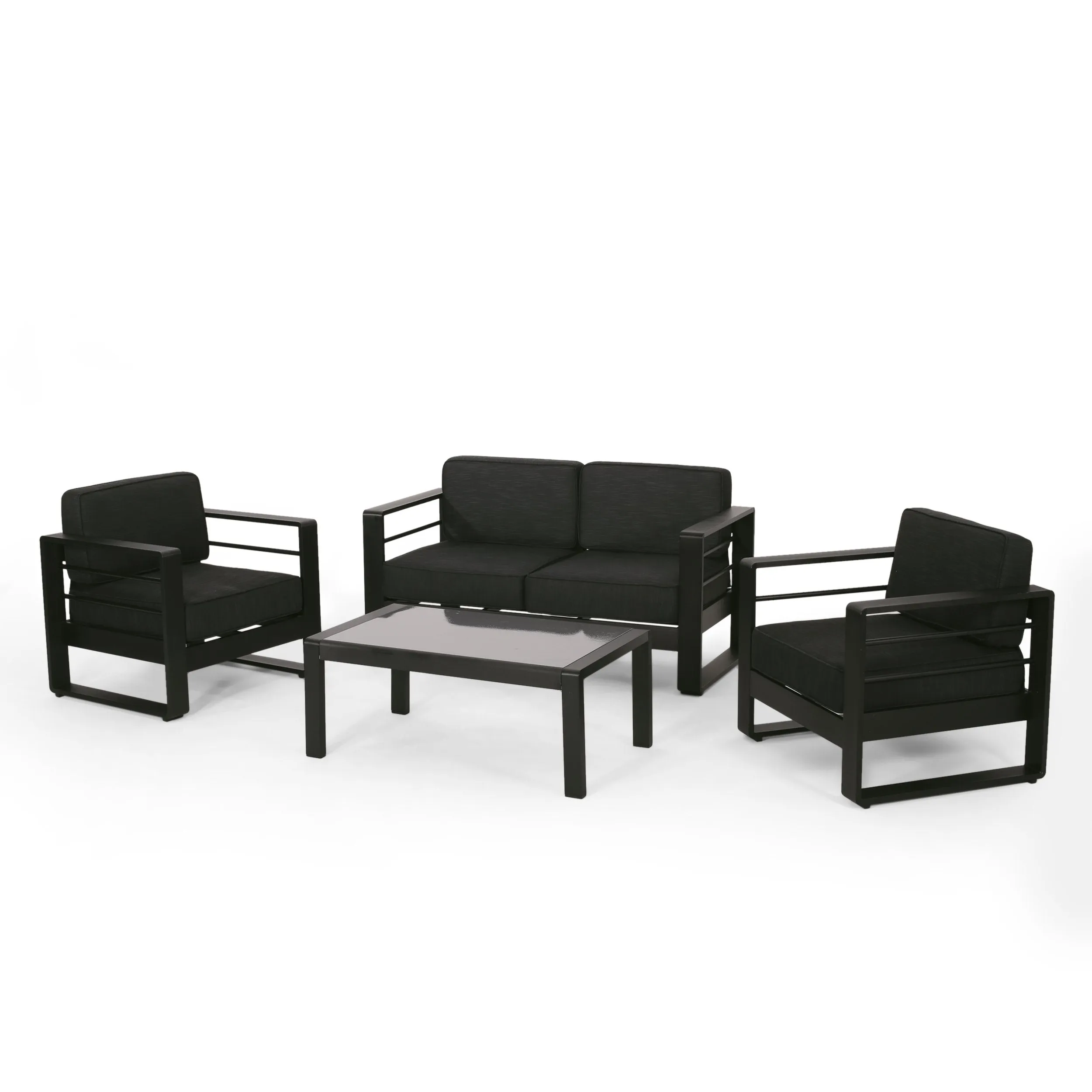 Outdoor Aluminum 4 Seater Chat Set - NH585313 patio chairs, outdoor seating
