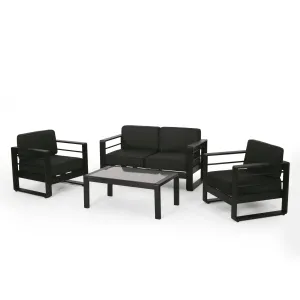 Outdoor Aluminum 4 Seater Chat Set - NH585313 patio chairs, outdoor seating