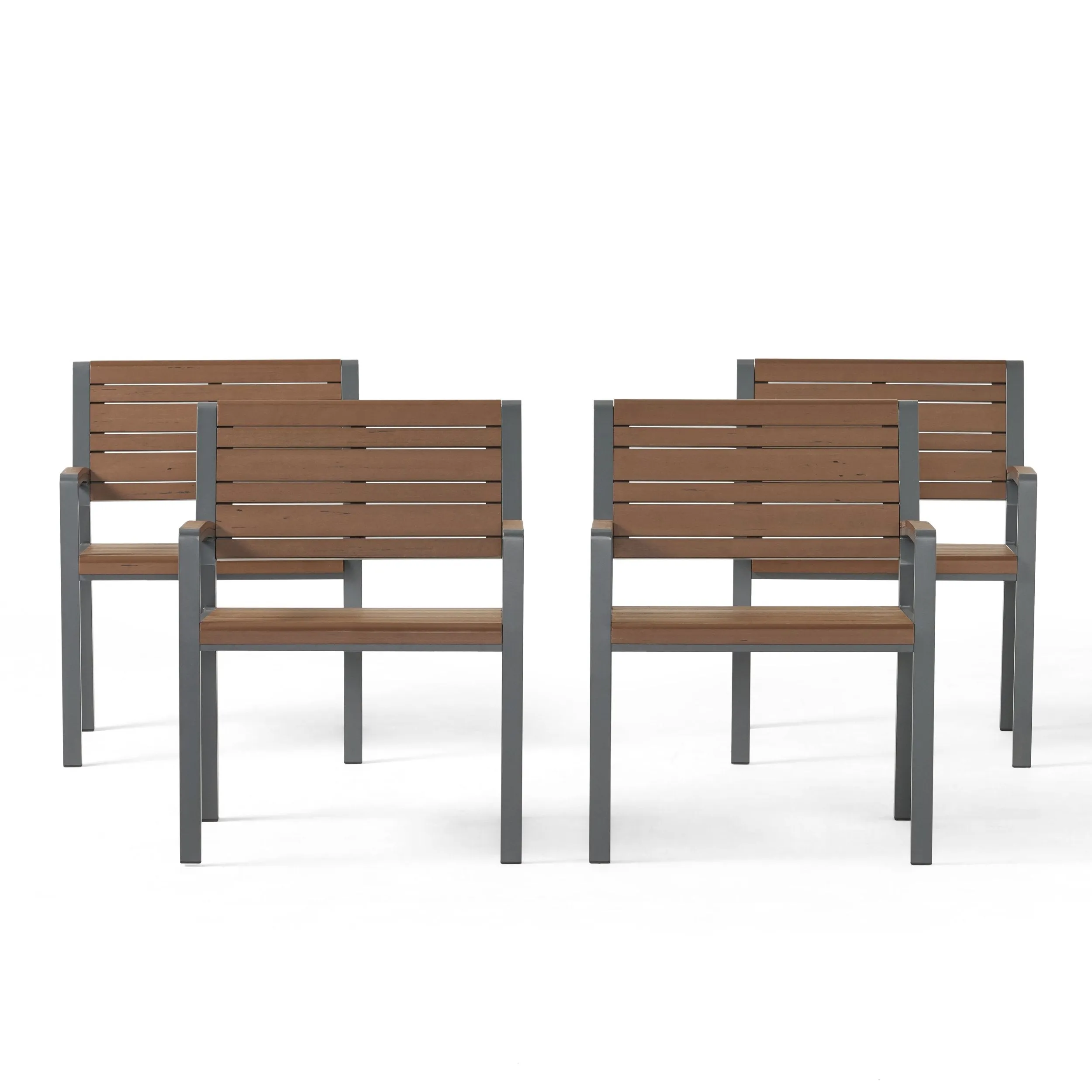 Outdoor Aluminum Chairs, Set of 4 - NH657313 patio chairs, outdoor seating