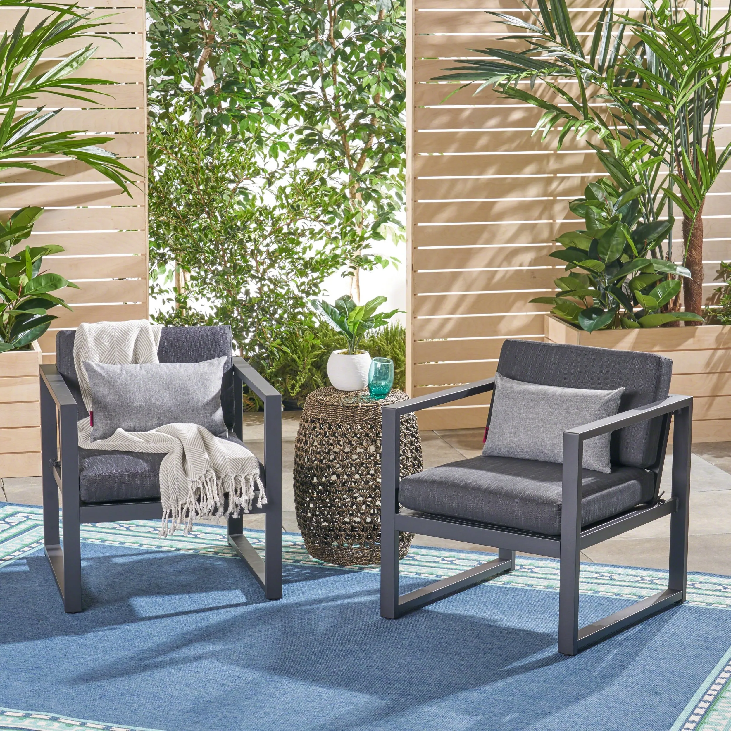 Outdoor Aluminum Club Chairs - NH493503 patio chairs, outdoor seating