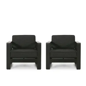 Outdoor Aluminum Club Chairs (Set of 2) - NH285313 patio chairs, outdoor seating
