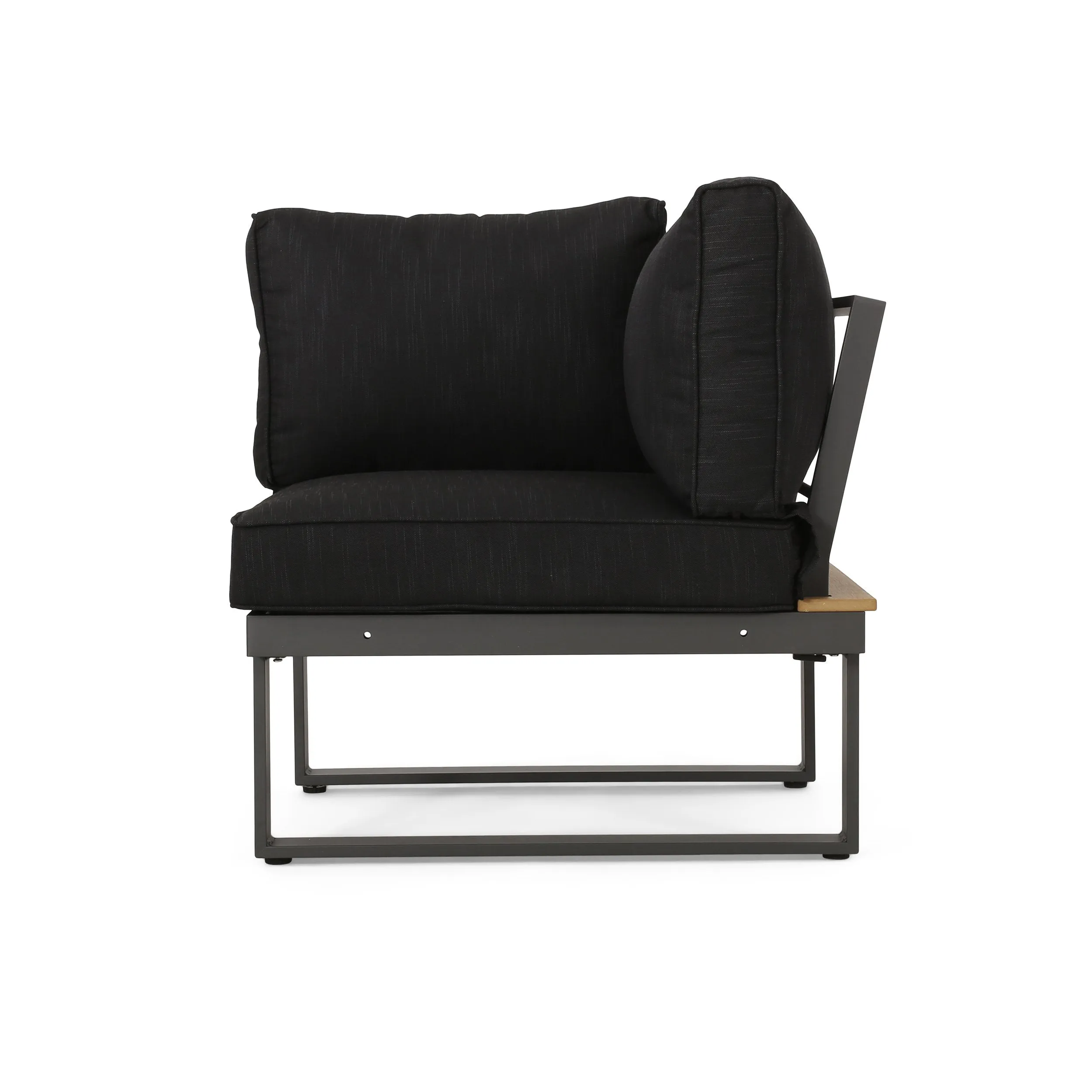 Outdoor Aluminum V-Shaped 5 Seater Sofa Set with Cushions - NH203313