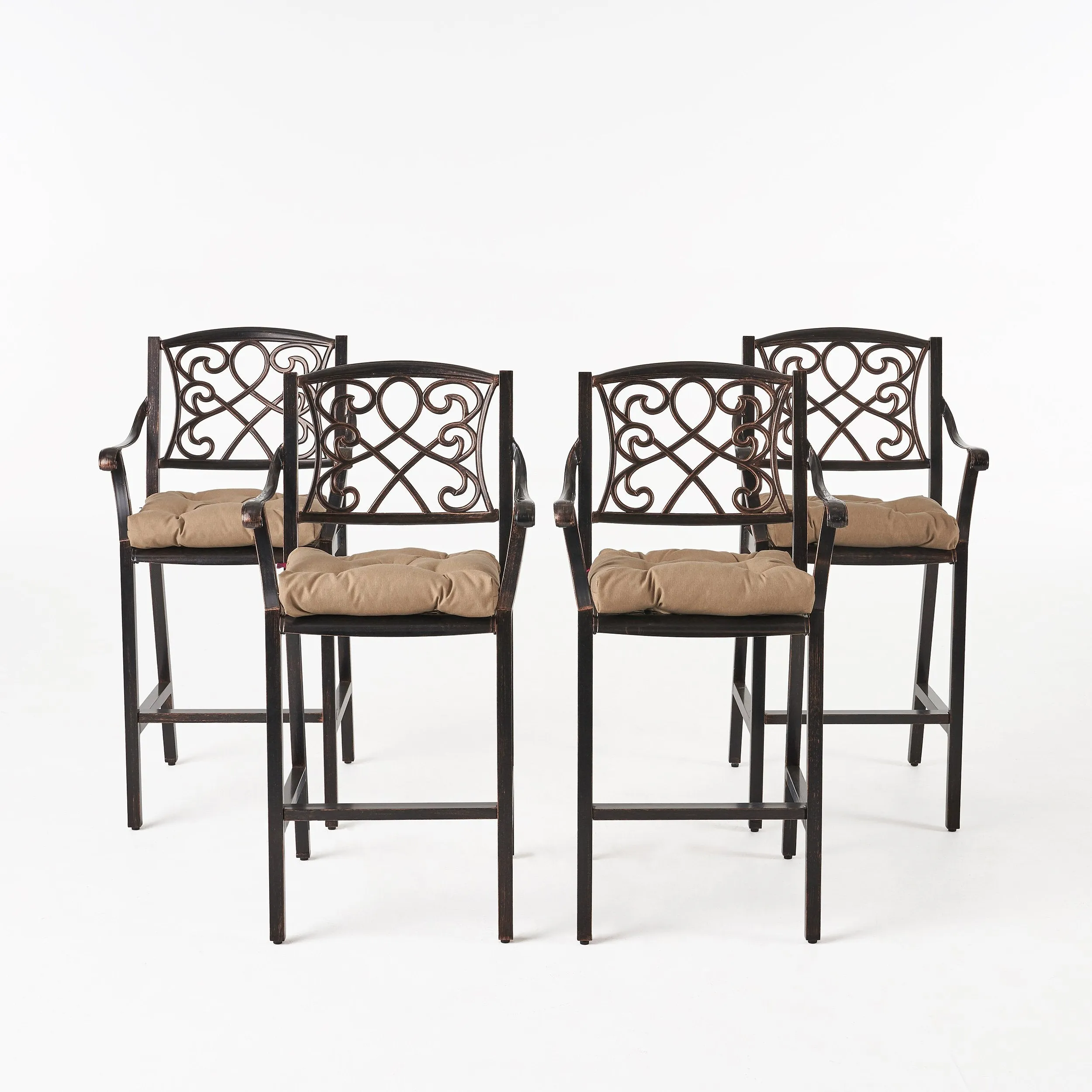 Outdoor Barstool with Cushion (Set of 4) - NH071013