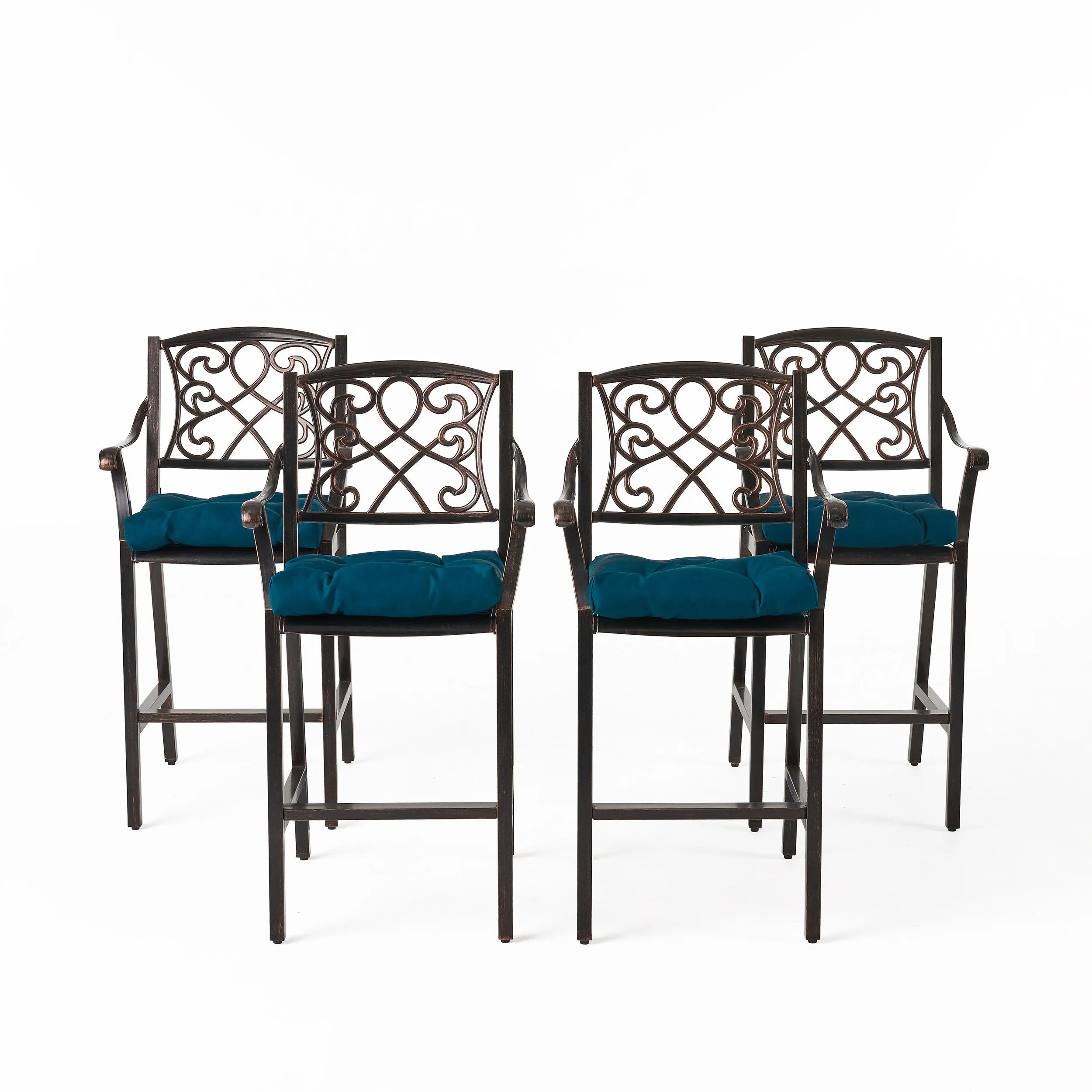 Outdoor Barstool with Cushion (Set of 4) - NH071013