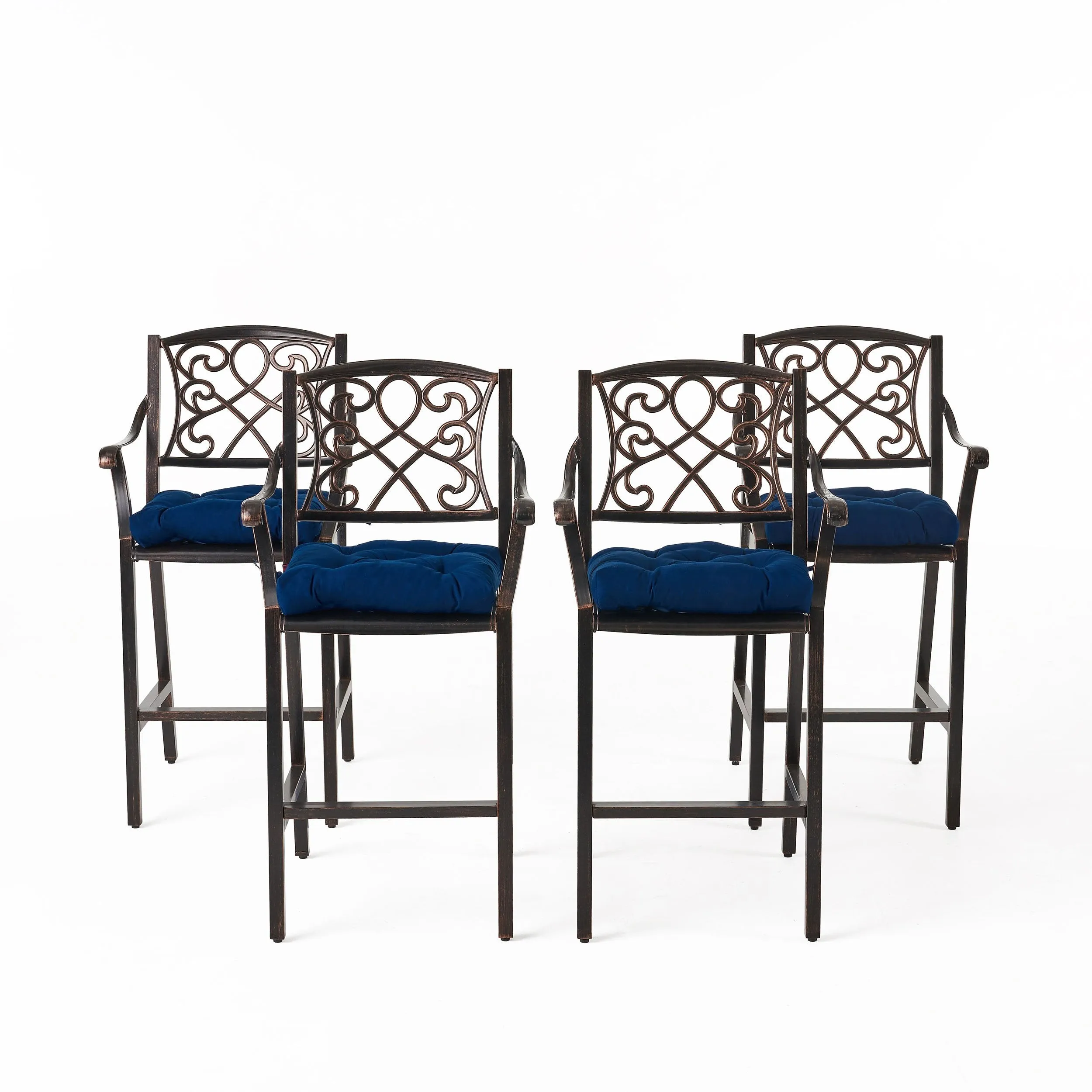 Outdoor Barstool with Cushion (Set of 4) - NH071013