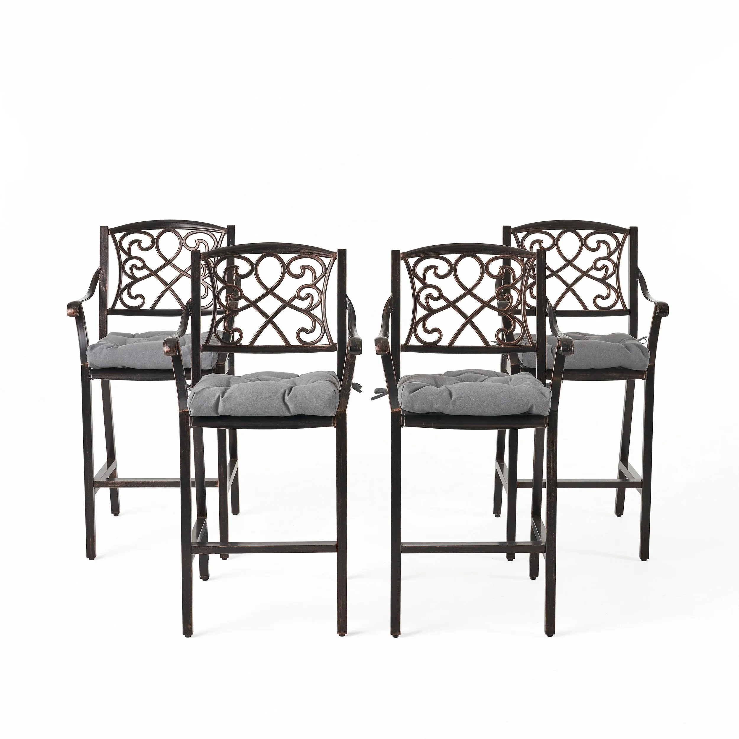 Outdoor Barstool with Cushion (Set of 4) - NH071013