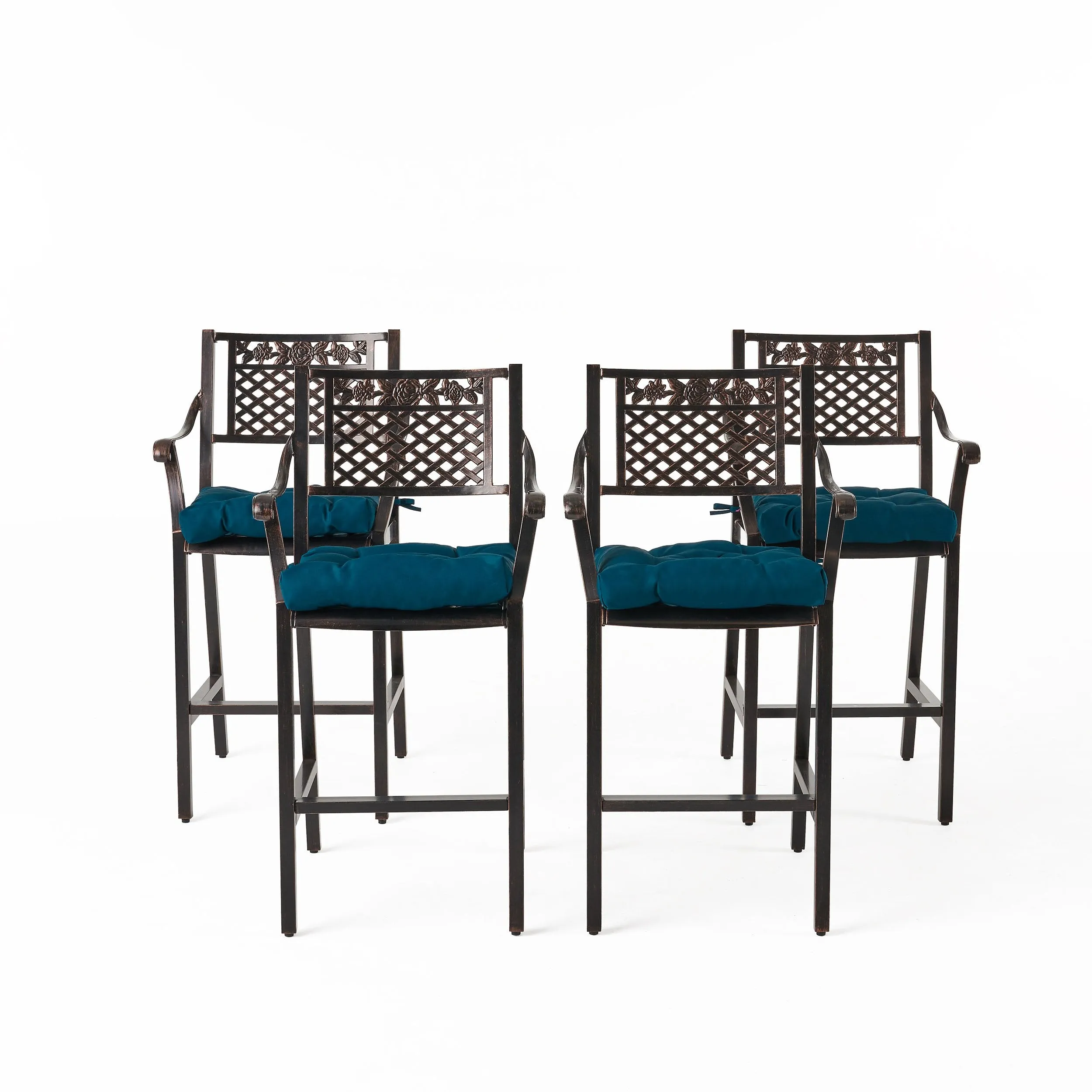 Outdoor Barstool with Cushion (Set of 4) - NH081013