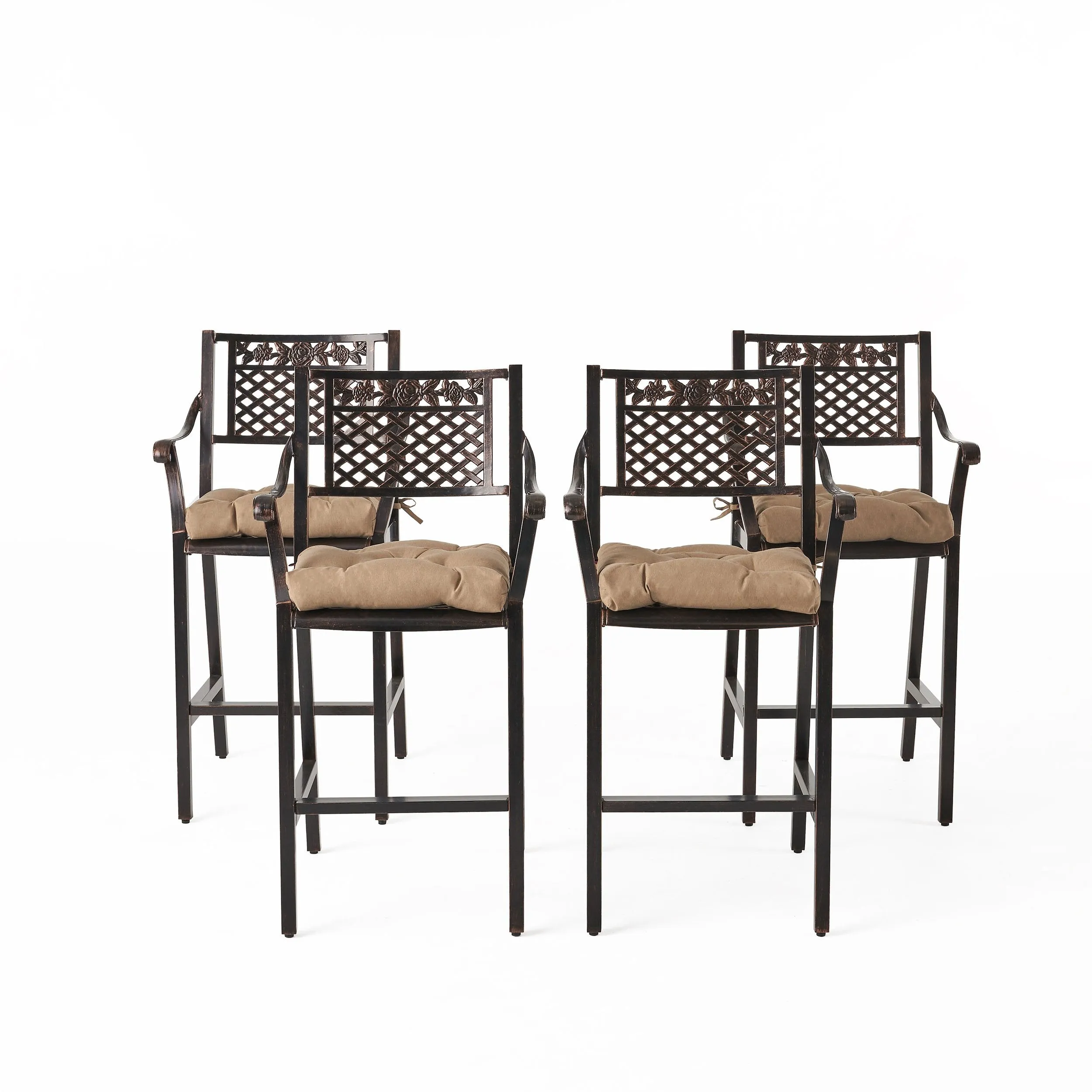 Outdoor Barstool with Cushion (Set of 4) - NH081013