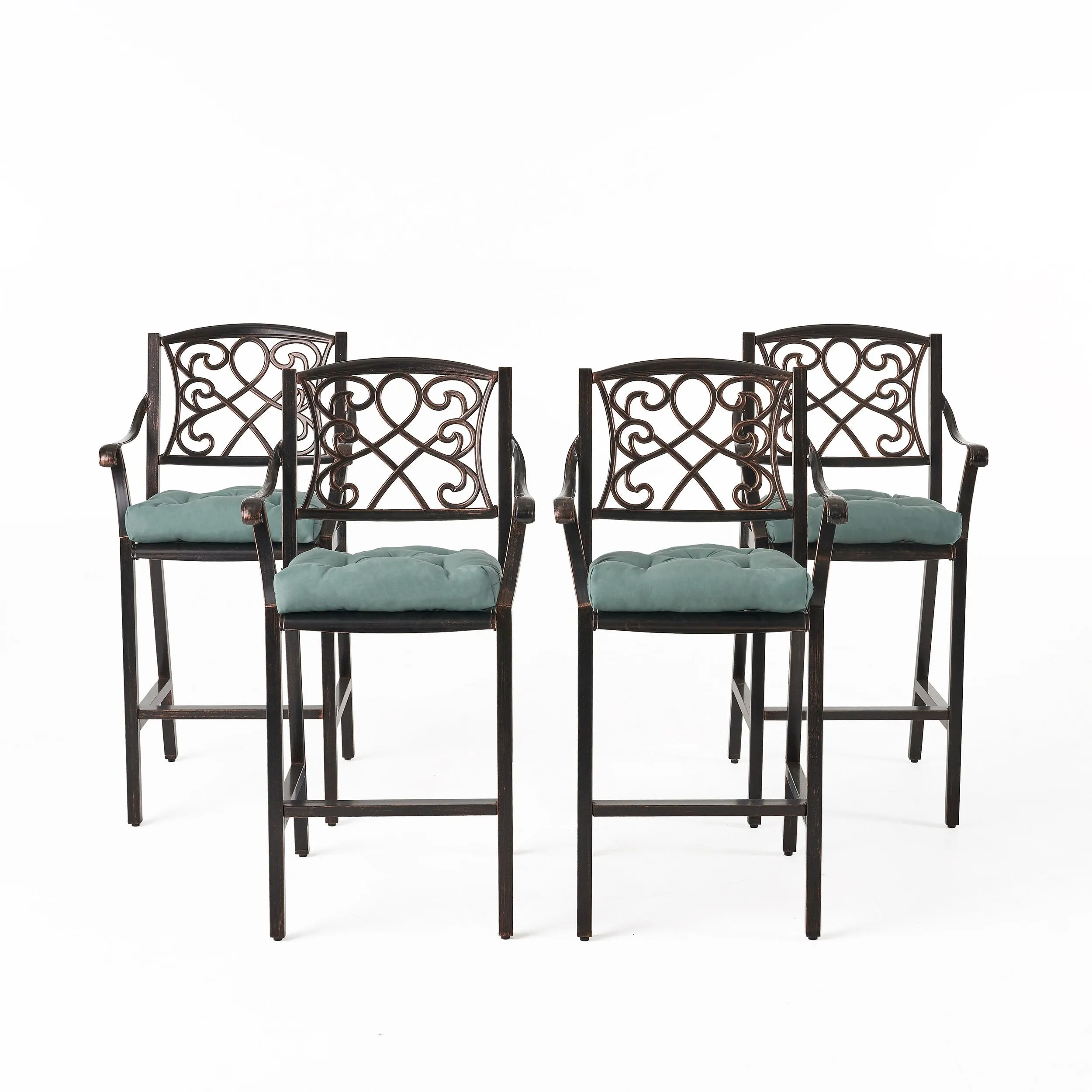 Outdoor Barstool with Cushion (Set of 4) - NH621013