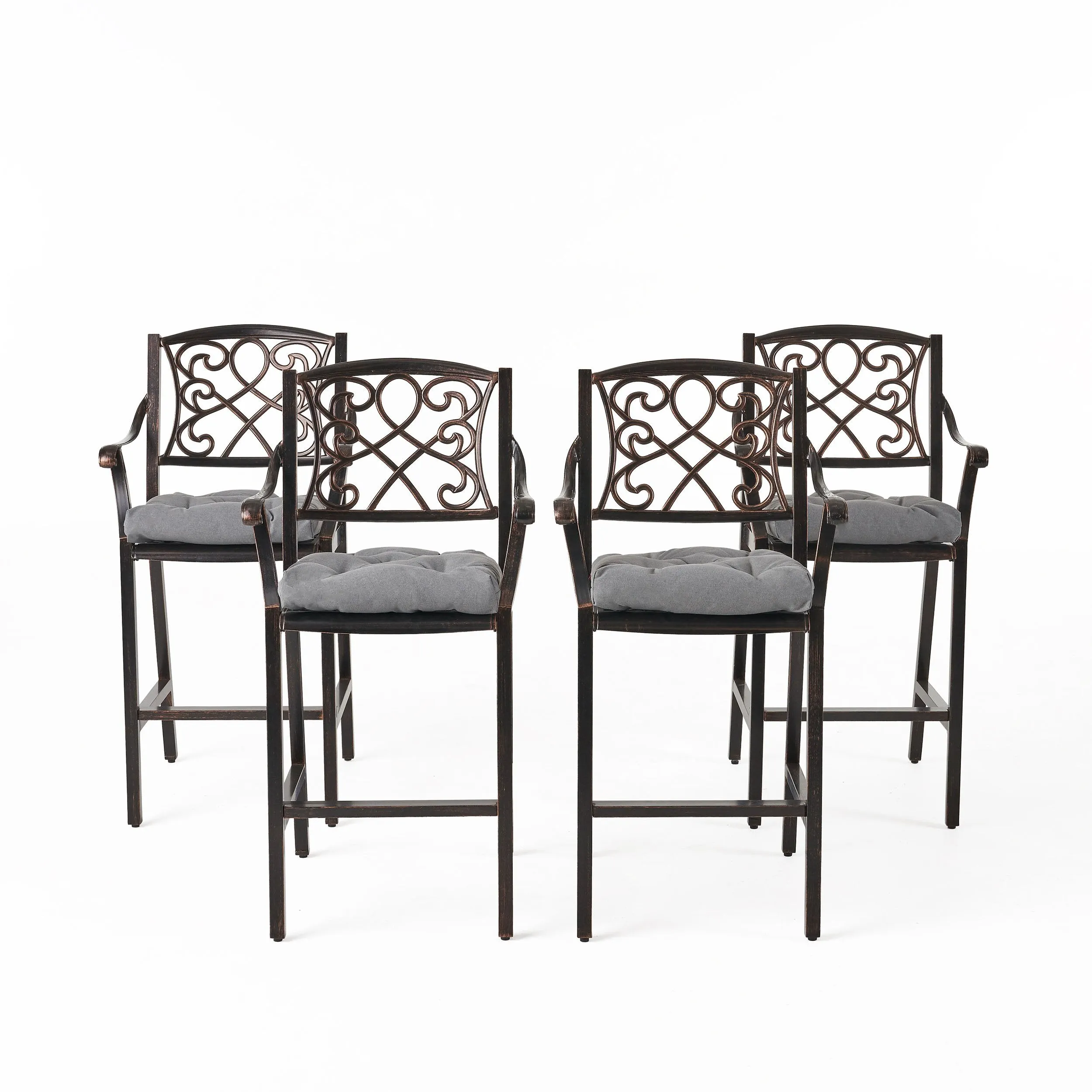 Outdoor Barstool with Cushion (Set of 4) - NH621013