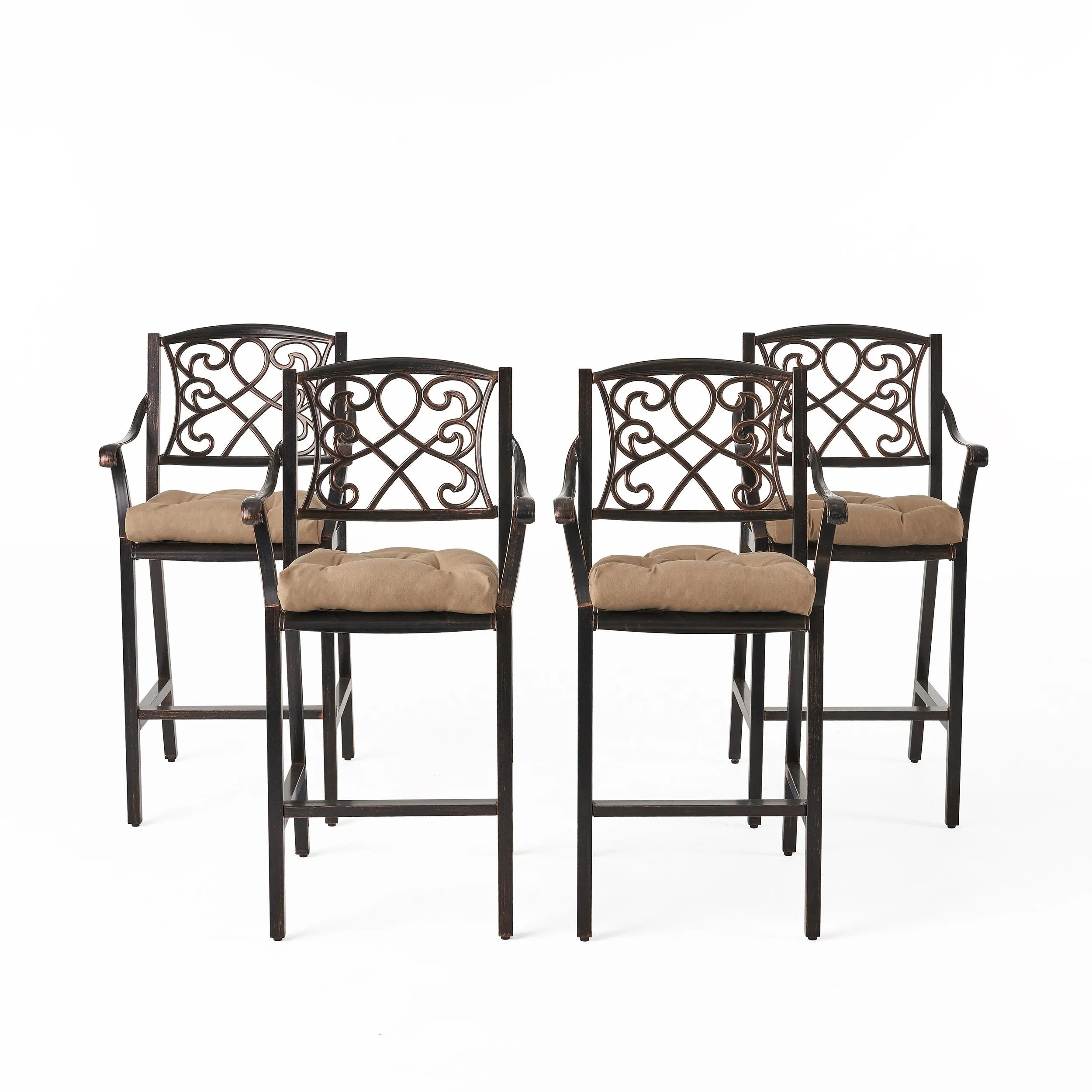 Outdoor Barstool with Cushion (Set of 4) - NH621013