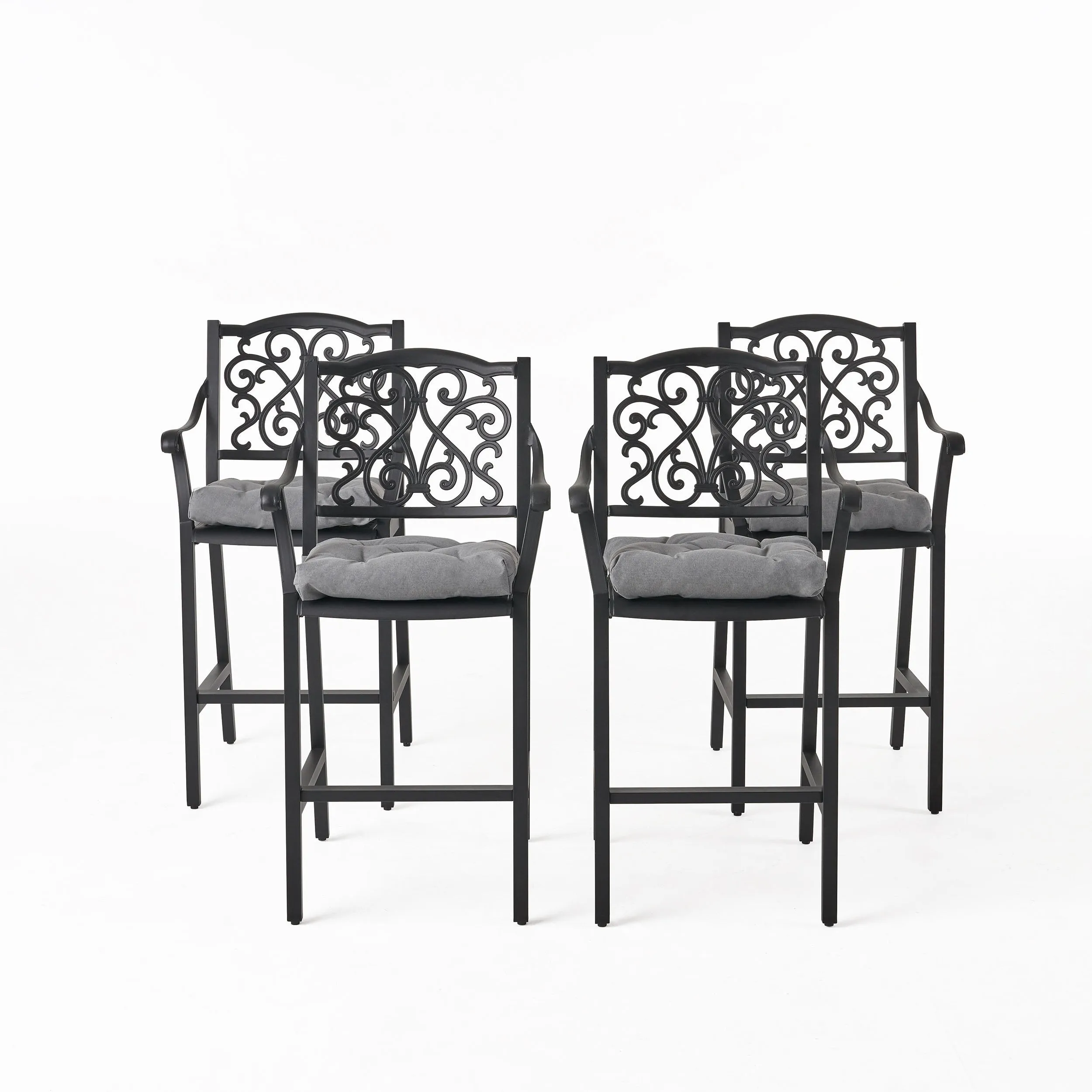 Outdoor Barstool with Cushion (Set of 4) - NH641013