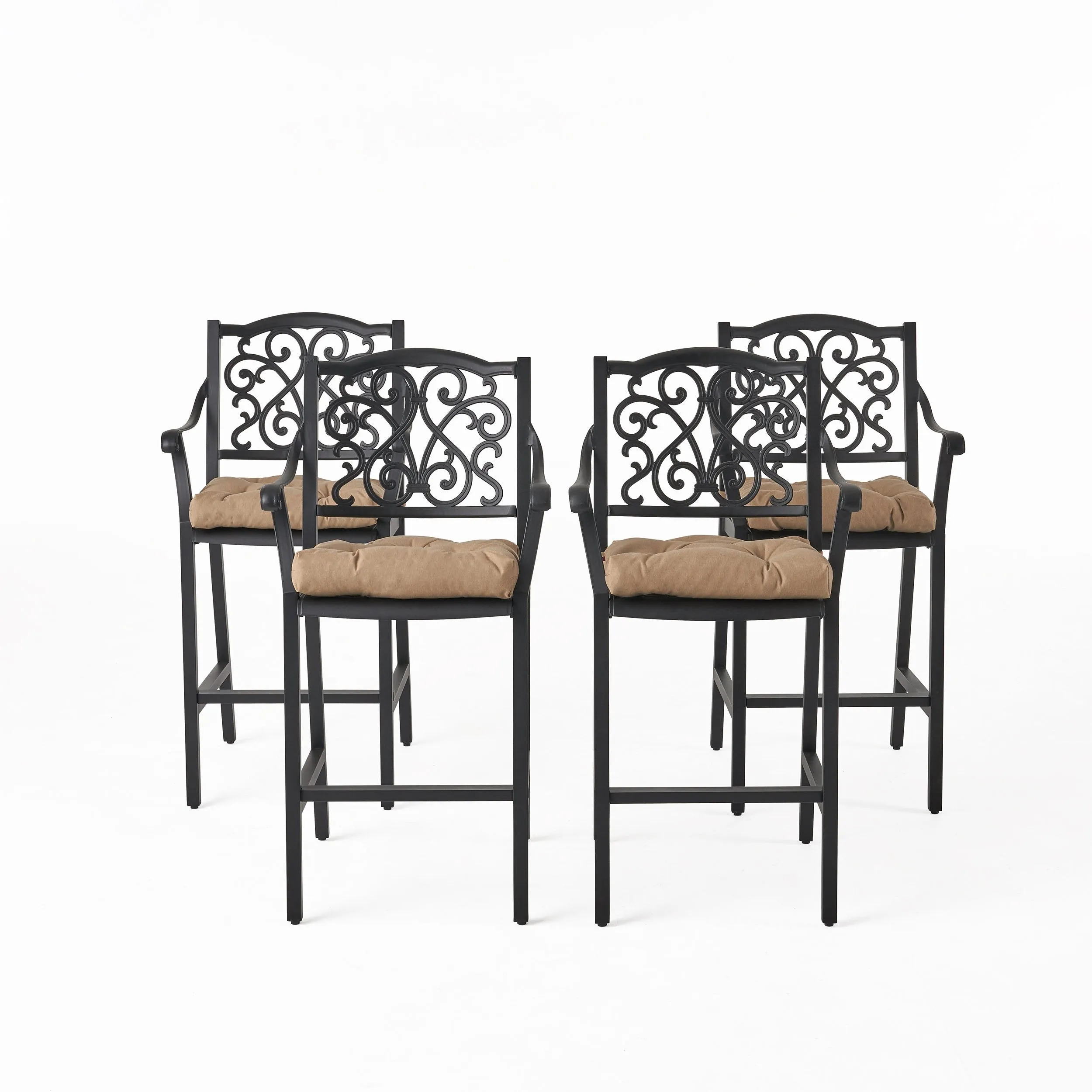 Outdoor Barstool with Cushion (Set of 4) - NH641013