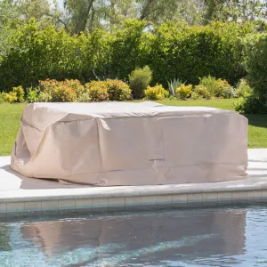 Outdoor Beige Waterproof Fabric Chat Set Cover - NH515003 patio chairs, outdoor seating