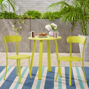 Outdoor Bistro Set, Matte Lime Green - NH878403 patio chairs, outdoor seating