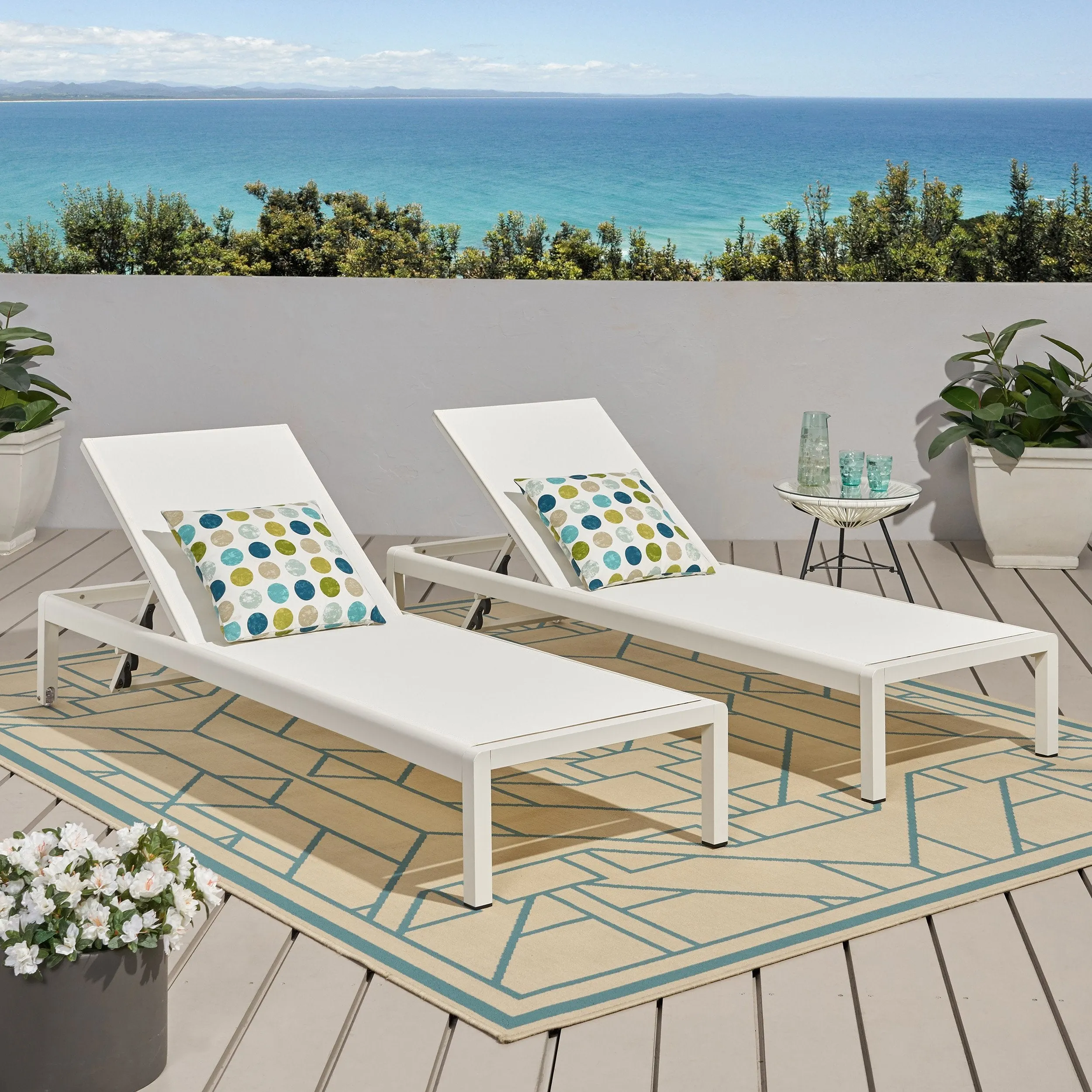 Outdoor Chaise Lounge - NH527113 patio chairs, outdoor seating