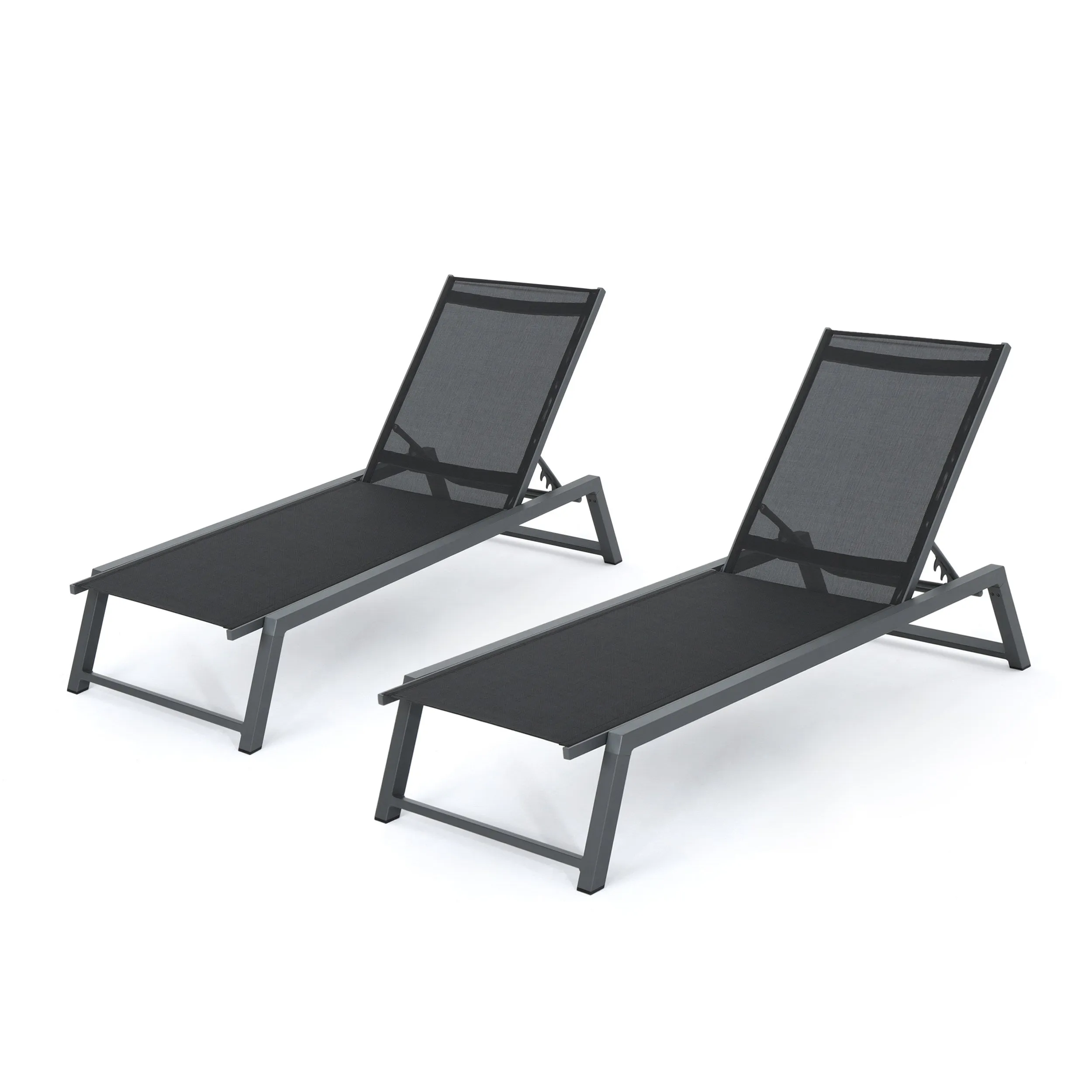 Outdoor Chaise Lounge with Finished Aluminum Frame - NH163303