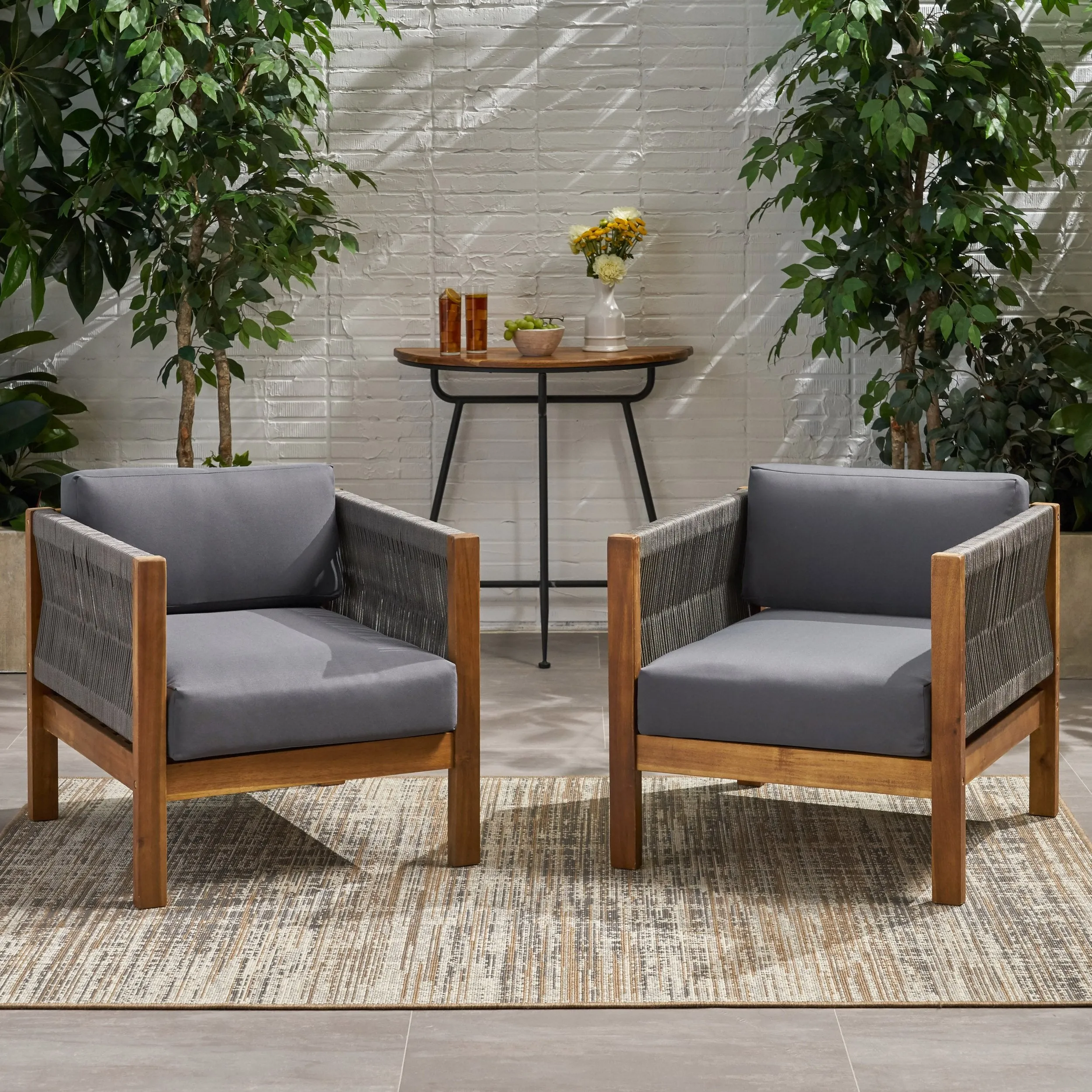 Outdoor Club Chair (Set of 2) - NH832013 patio chairs, outdoor seating