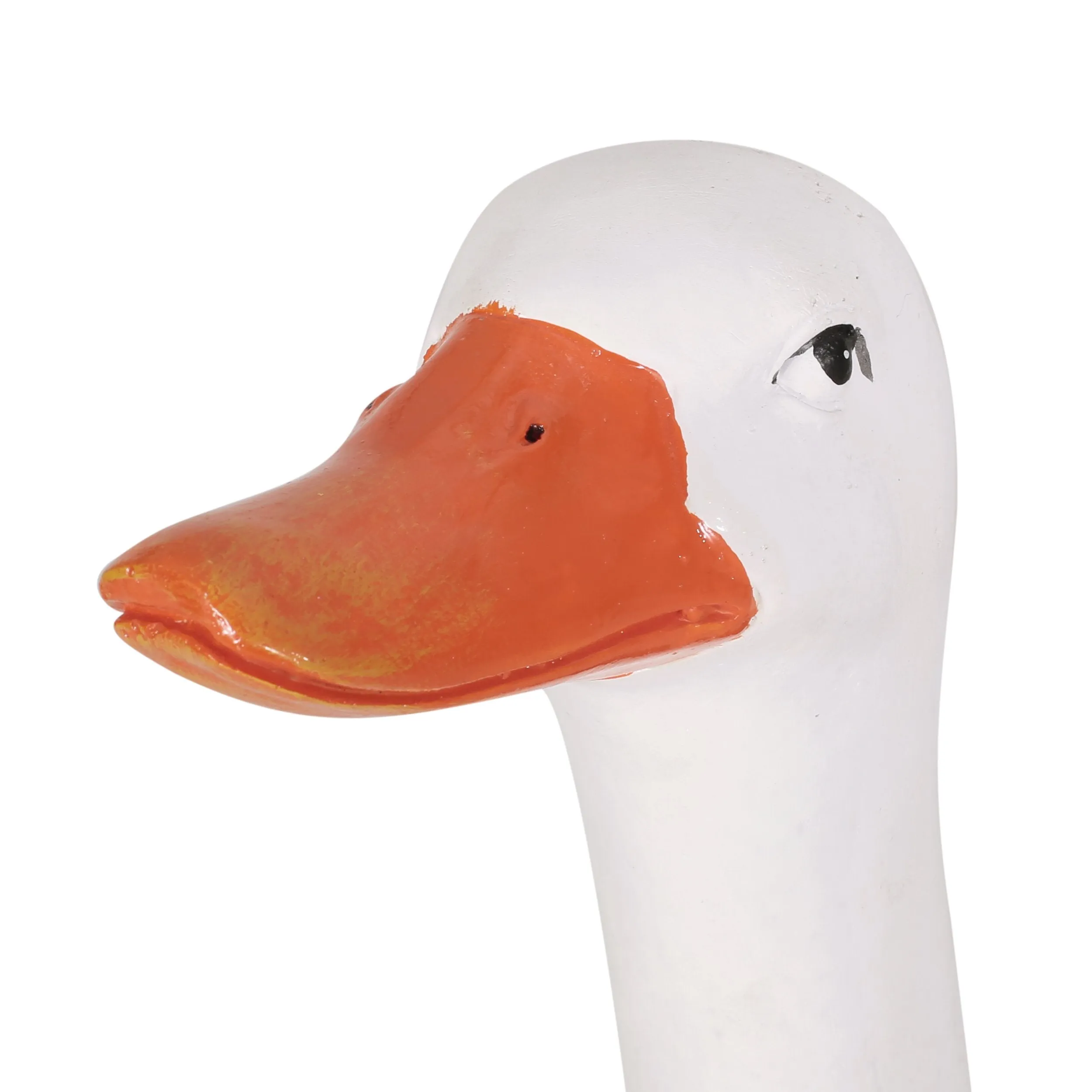 Outdoor Decorative Goose Planter, White and Blue - NH779413