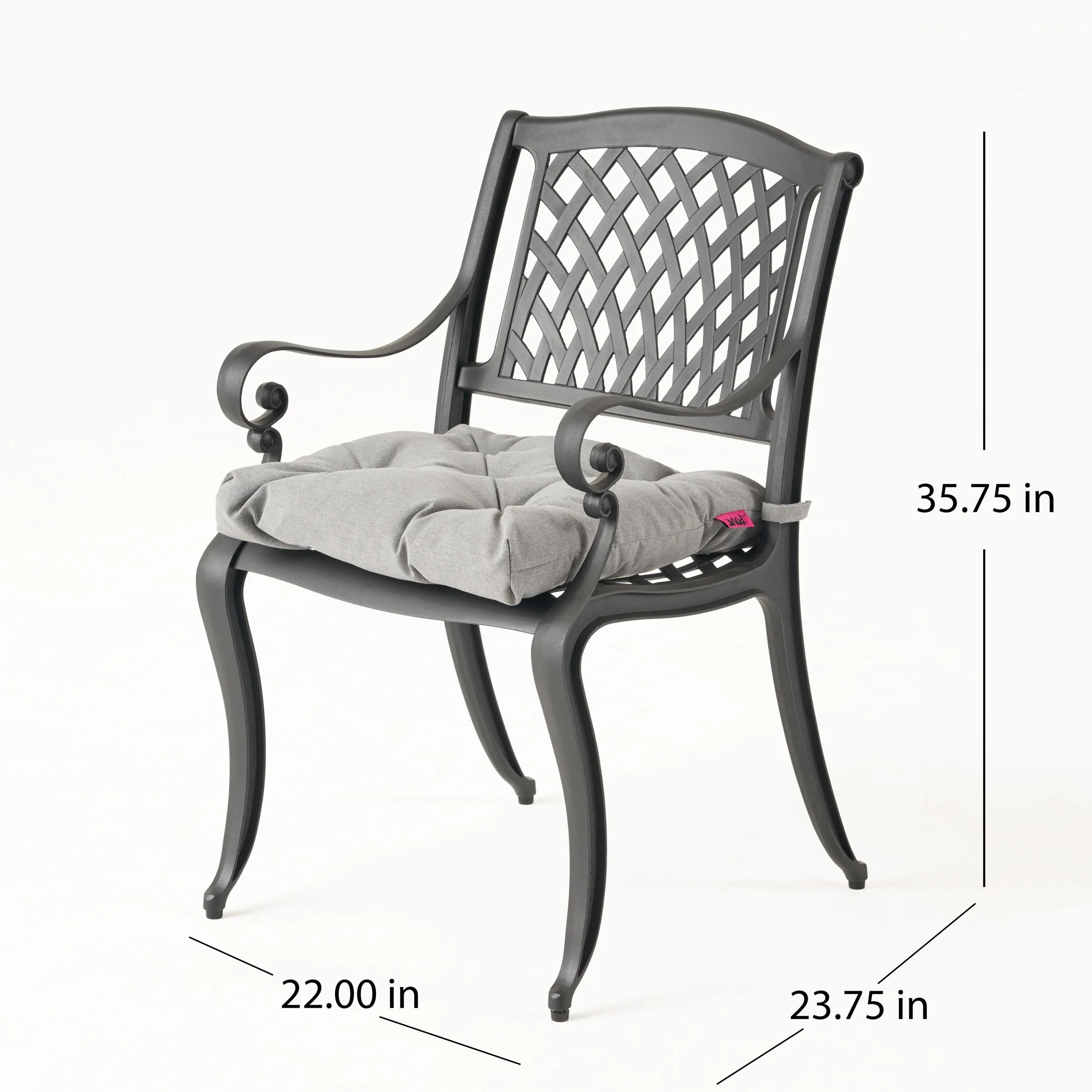 Outdoor Dining Chair with Cushion (Set of 2) - NH501013