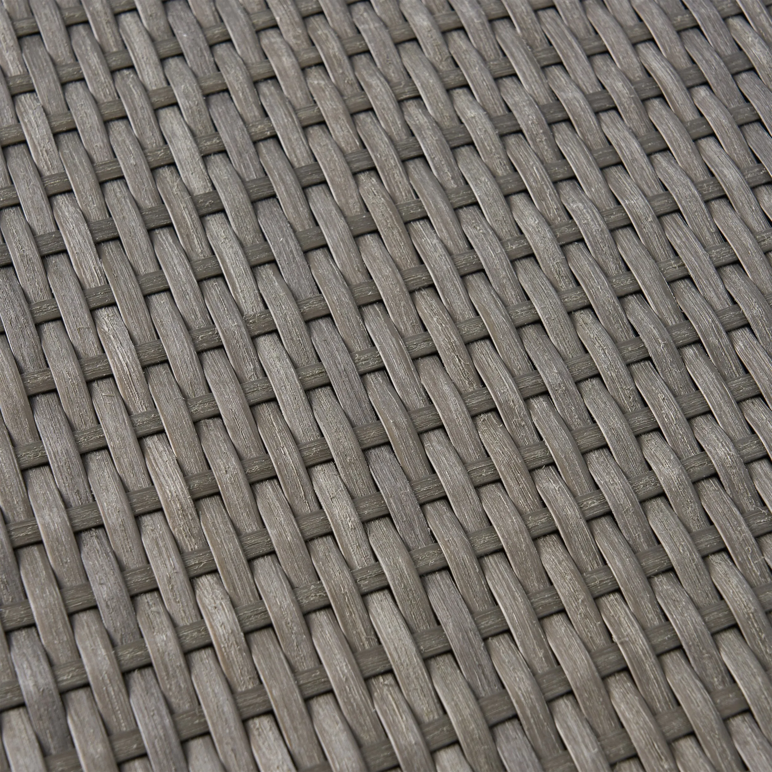 Outdoor Dining Table - Anodized Aluminum - Wicker Table Top - Square - Silver and Gray - 35-inch - NH610703