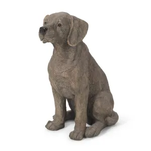 Outdoor Dog Garden Statue, Dark Brown - NH163413 patio chairs, outdoor seating