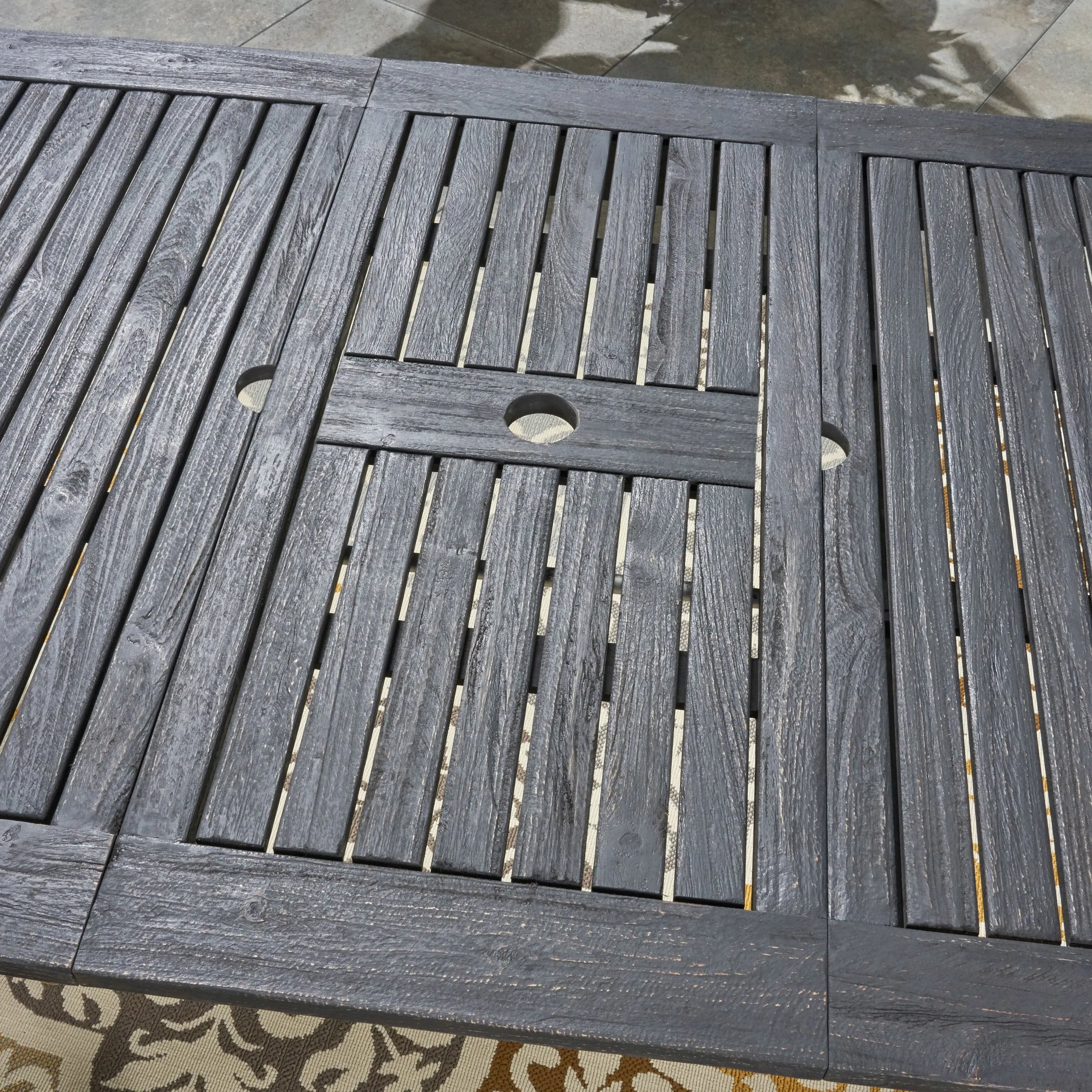 Outdoor Expandable Acacia Wood Dining Table - NH653503